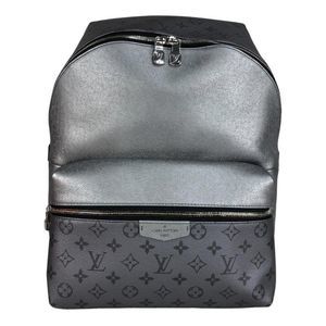 Louis Vuitton Discovery Backpack Daypack Monogram Taiga Silver PM Shoulder Bag